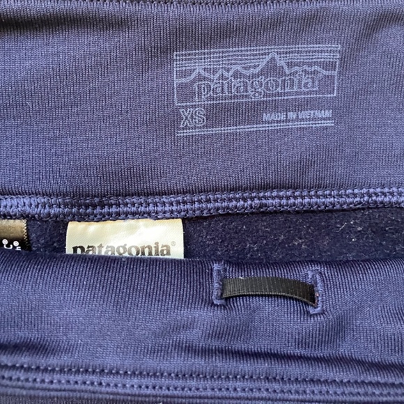 Patagonia Navy Polartec Fleece Leggings – Women’s XS - Picture 9 of 13